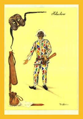 Arlecchino, maschera commedia arte