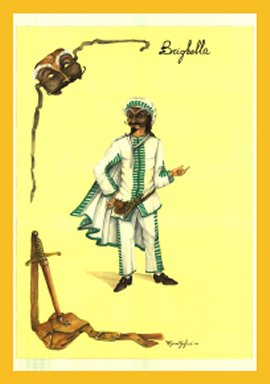 Brighella, maschera commedia arte