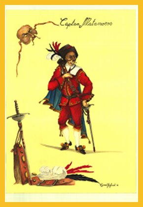 Capitan Matamoros, maschera commedia arte