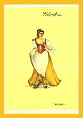 Colombina. maschera commedia arte