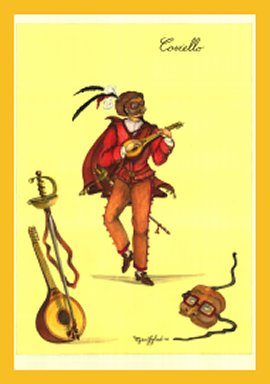Coviello, maschera commedia arte
