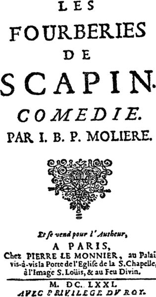 Scapino, maschera commedia arte