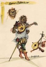 Uomo selvatico, maschere commedia arte