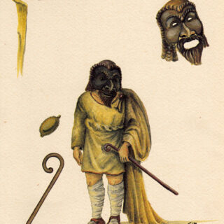 Dosseno maschera commedia arte