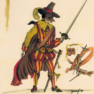 Giangurgolo maschera commedia arte