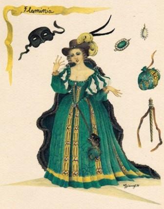 FLAMINIA: maschera commedia dell'arte