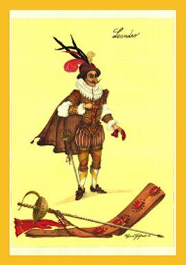 Leandro: maschera commedia dell'arte Leandro: maschera commedia dell'arte